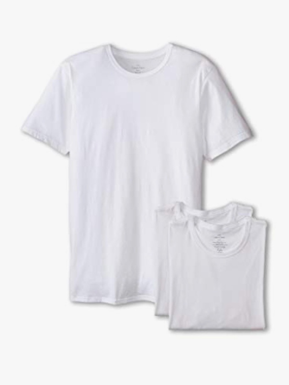Calvin Klein Men's White Short Sleeve Crew Neck Tee - 3 Pack | Size Large